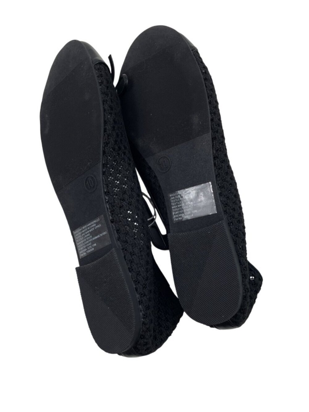 Falls Creek Brenna Womens Size 10M Black Flats w/Memory Foam - Picture 7 of 10